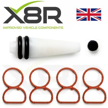 Swirl Flap Delete Kit (Plastic) with Intake Manifold Gaskets for BMW N47 Engines