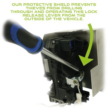 Vauxhall Vivaro 14-19 Rear Door Drill Repair Shield Protector Guard Plate Set