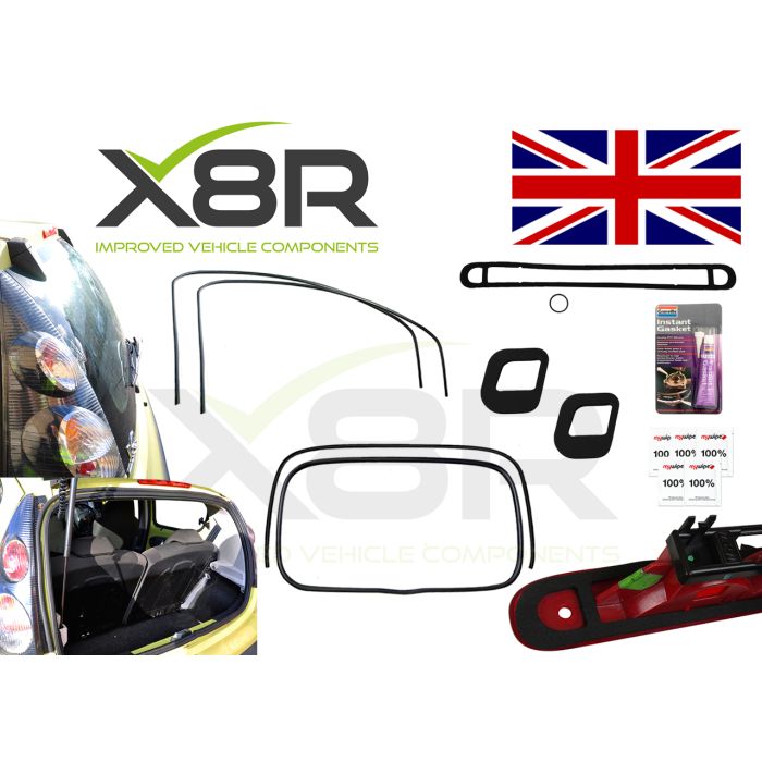 3 Door, Boot & Lights Upgraded Seals Combo Kit for Citroen C1, Peugeot 107