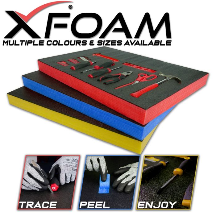X-Foam Customizable Foam Blocks – Organize Tools, Camera Gear & More